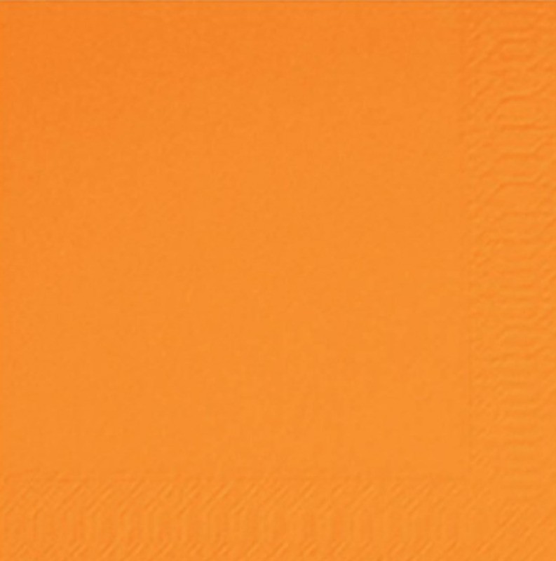 Servetėlės 3 sl.,24x24 cm, Oranžinė (250)