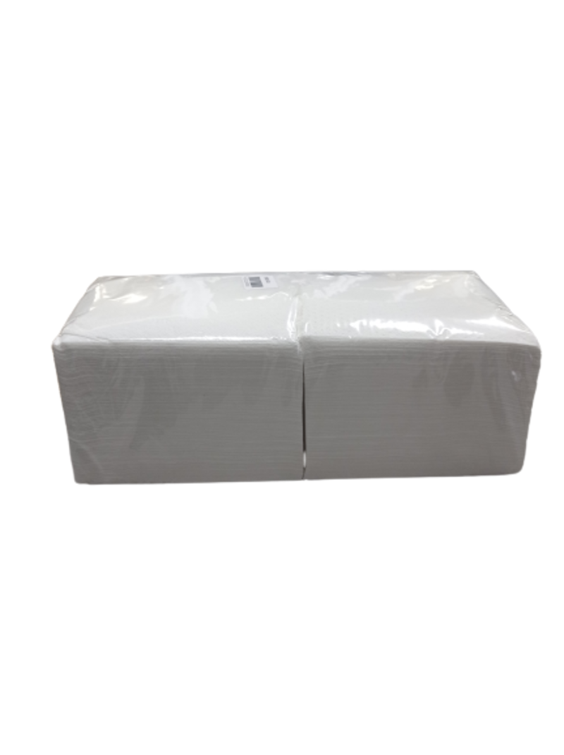 Servetėlės 33 cm 1 sl.baltos (500)