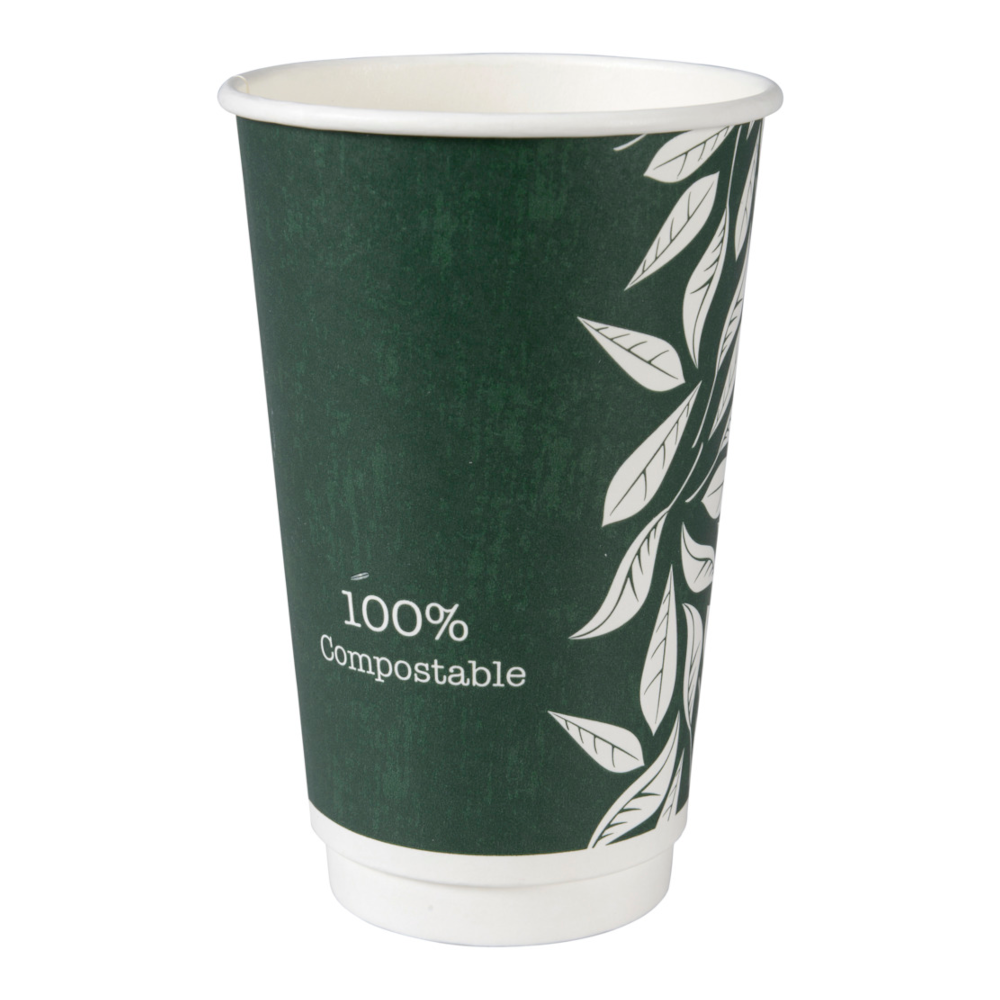 Vienkartinis puodelis kavai ECO (480 ml., 2sl., 25 vnt.)