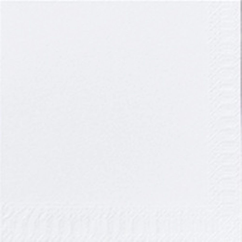 Servetėlės 3 sl., 40x40 cm, baltos, (125 vnt.)