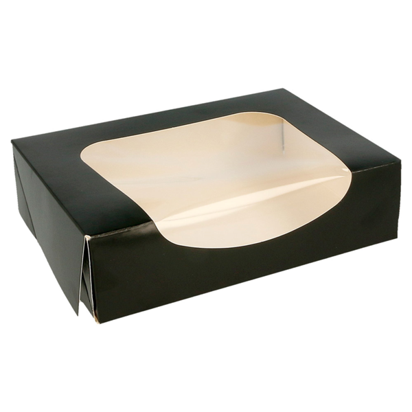 Vienk dėžutė Sushi juoda  20x12x4,5 cm  pop su langu (50)