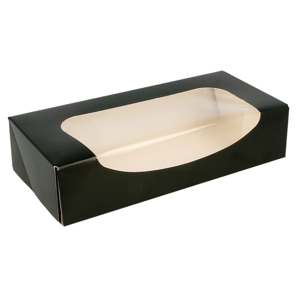 Vienk dėžutė Sushi juoda  20x9x4,5 cm  pop su langu (50)