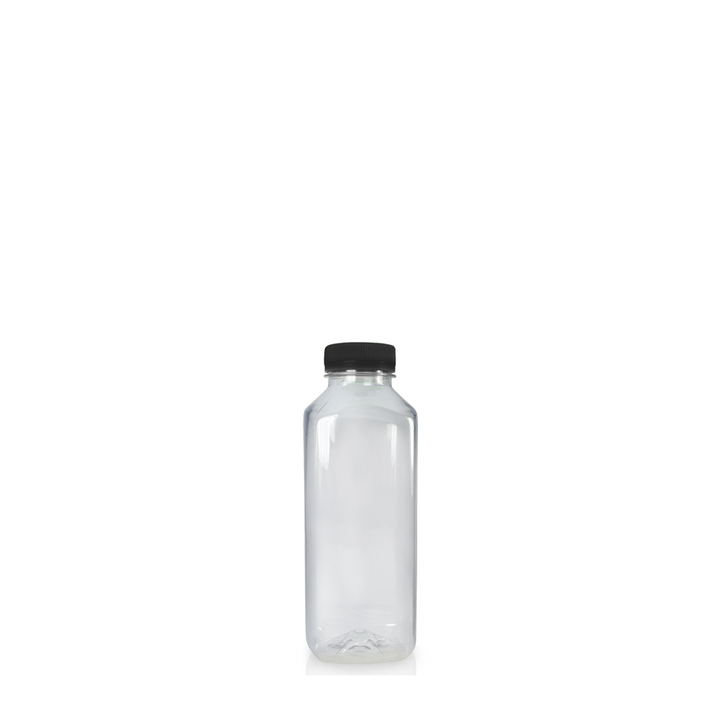 Buteliukai gėrimams 250 ml PET su dangteliu (10 vnt)