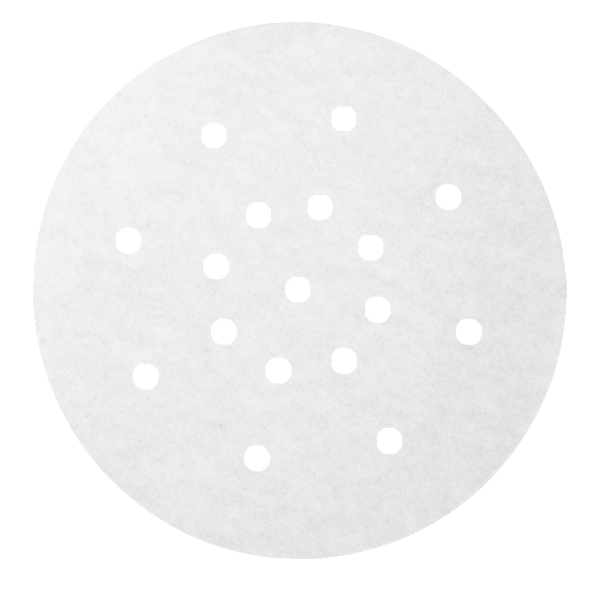 Padėkliukas popierinis, perforuotas (baltas, Ø17 cm., 250 vnt.).